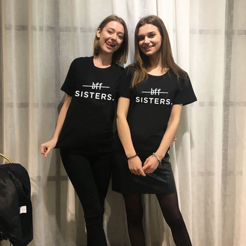 T-shirts en coton bff Sisters Best friends