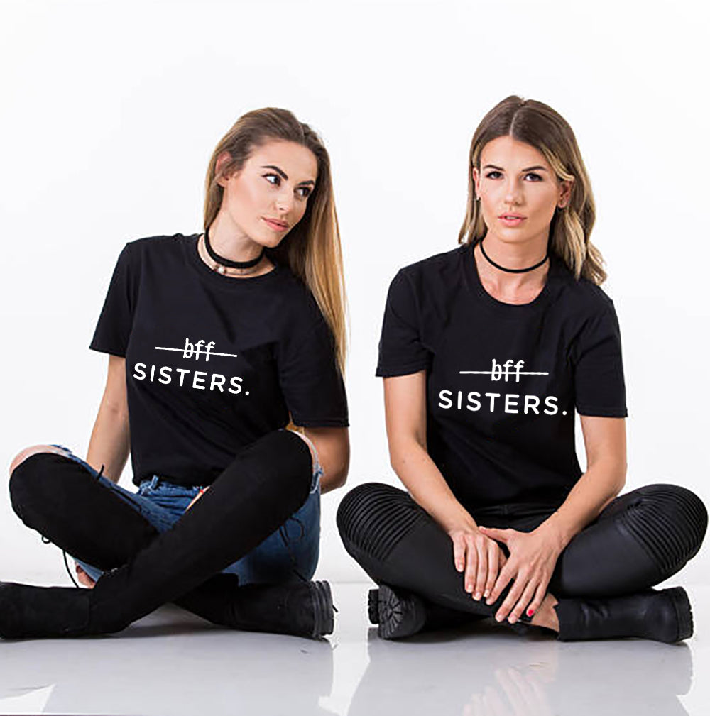 T-shirts en coton bff Sisters Best friends