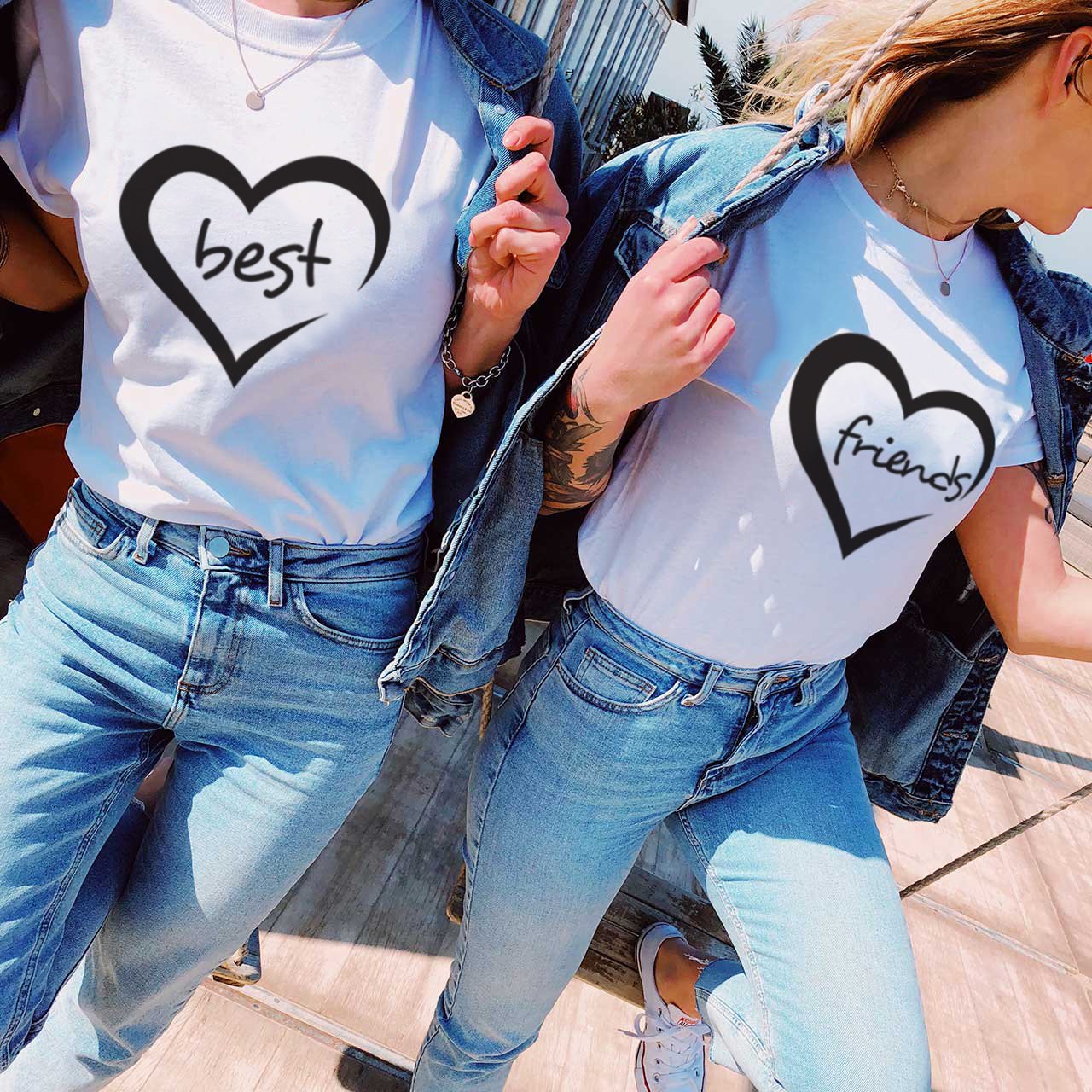 Best friends T-shirts in 100% Cotton