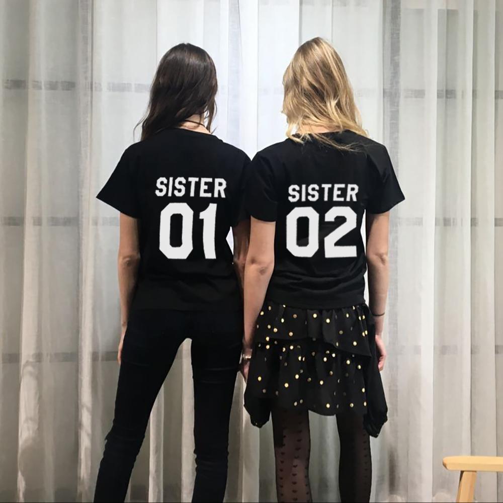 T-shirts Bff Sisters en coton