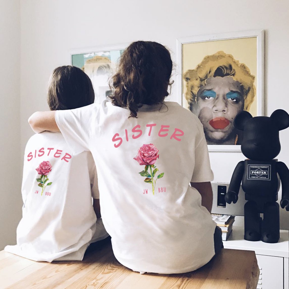 Sister T-Shirts for 2 girls in 100% Cotton