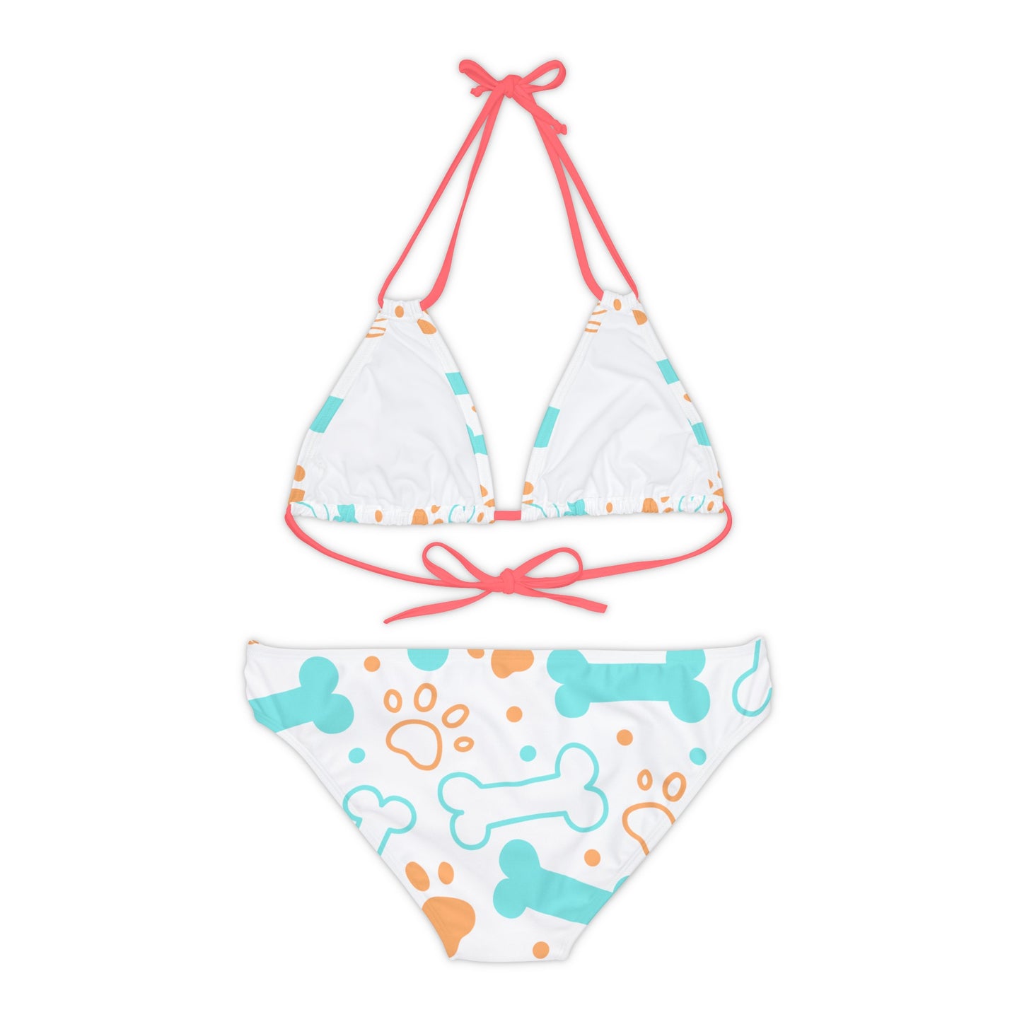 Paw Pet Cute Women Swimwear Strappy Bikini Set