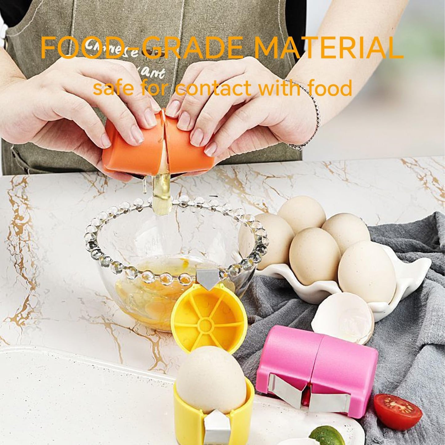 3 PCS Egg Shell Opener Egg Peeler Tool Handheld Egg Topper Cutter Tool Easy Egg Cracker Tool Egg Slicer for Raw Eggs Kitchen Gadgets for Cooking and Baking