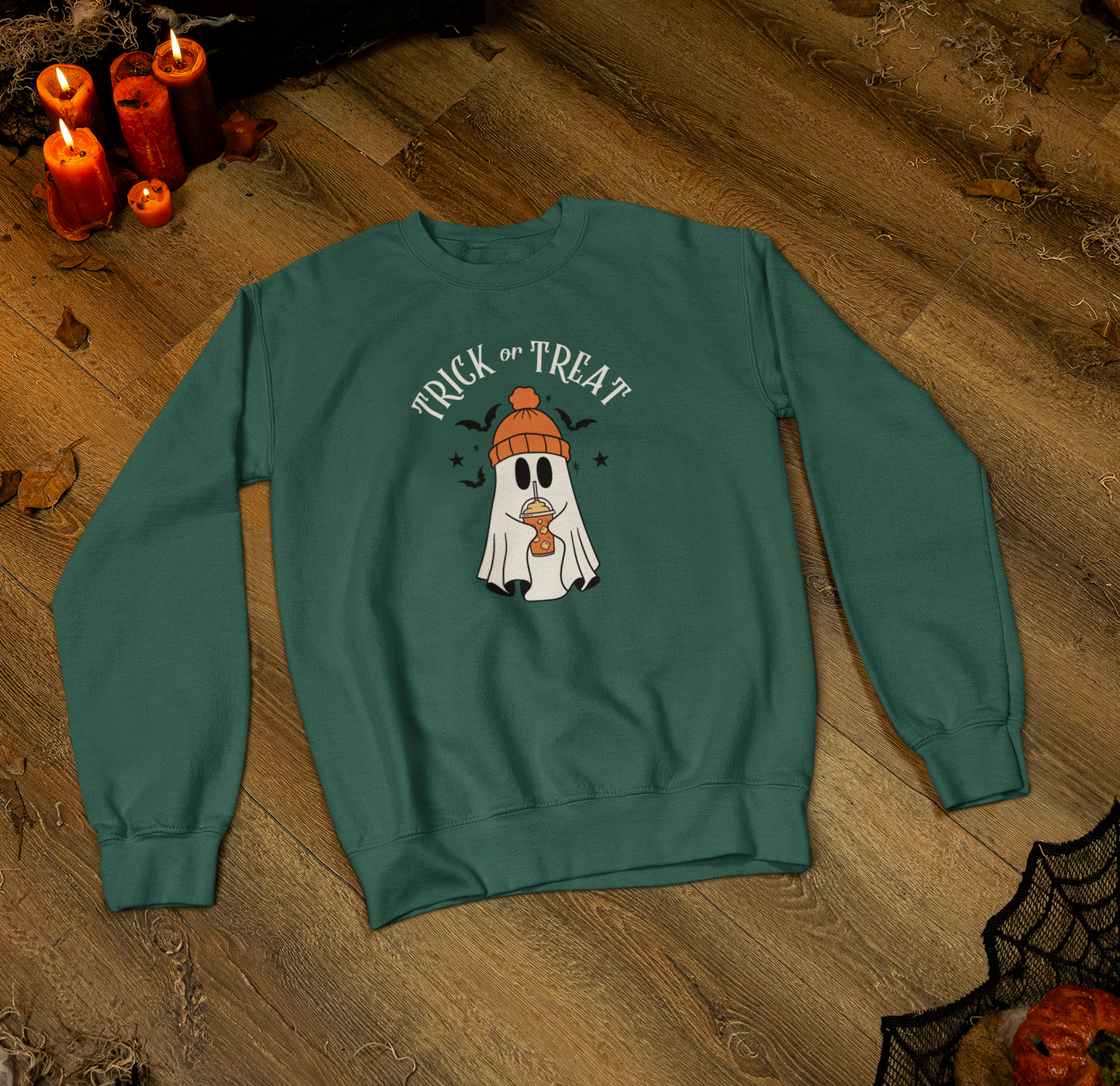 Halloween funny printed ghost women sweatshirt