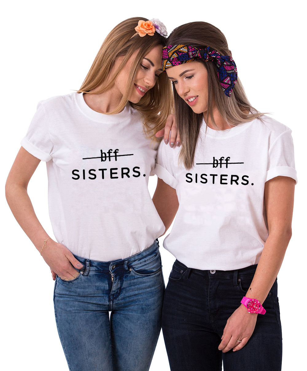 Cotton  bff Sisters Best friends T-shirts