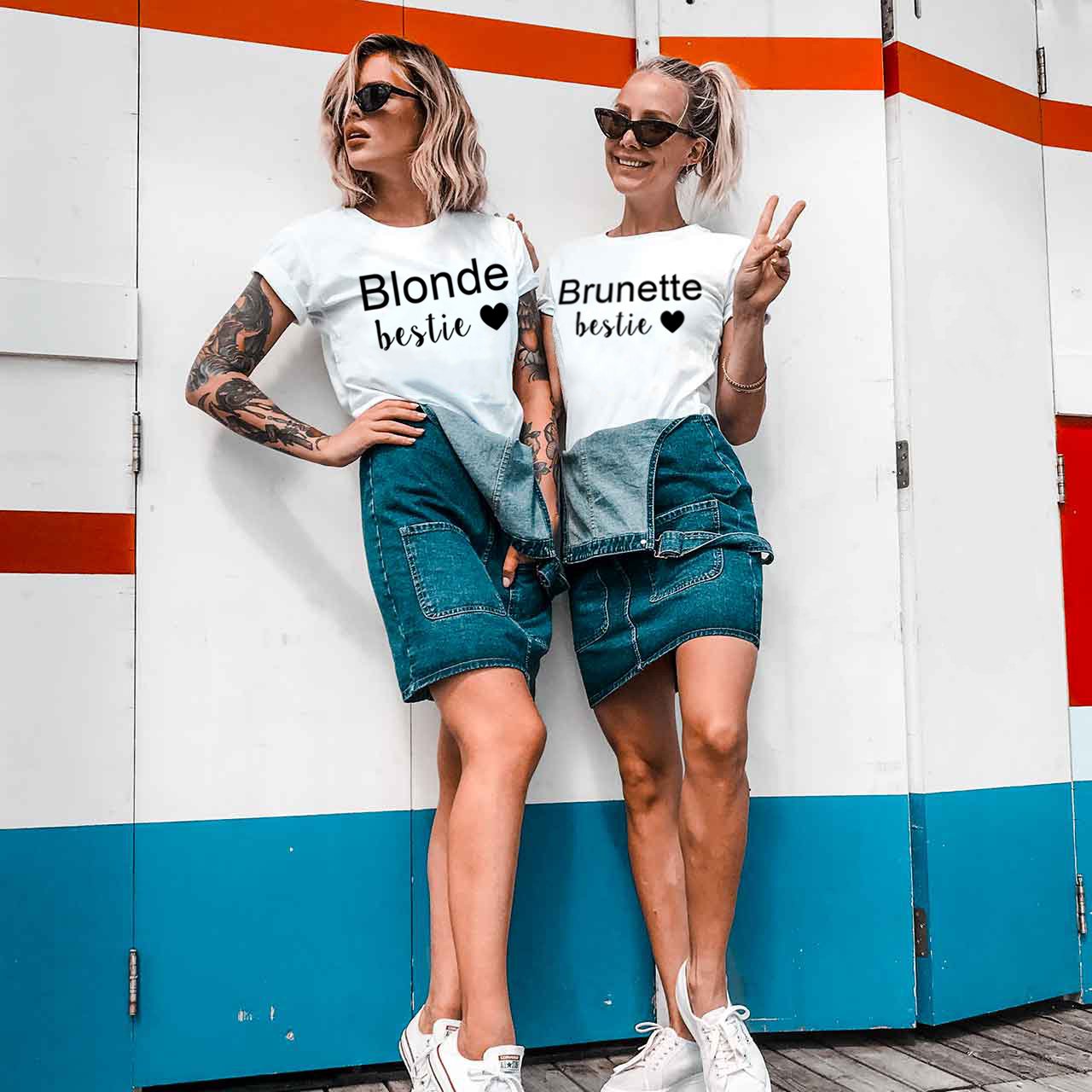 Sister Tshirt for 2 girls BFF Friends 